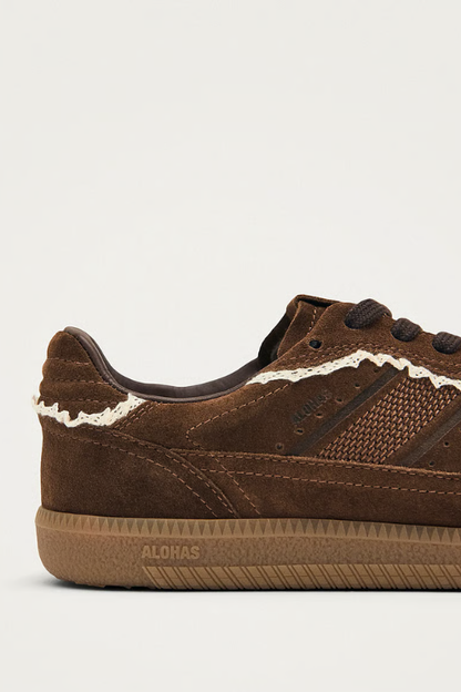 Tb.490 Crochet Chocolate Leather Sneakers