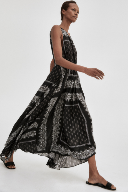 Drawstring Maxi Dress