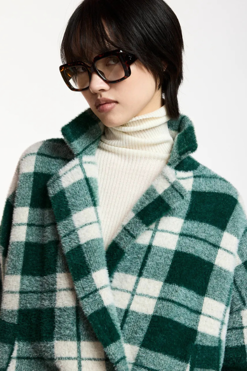 Double-breasted Soft Knit Jacket