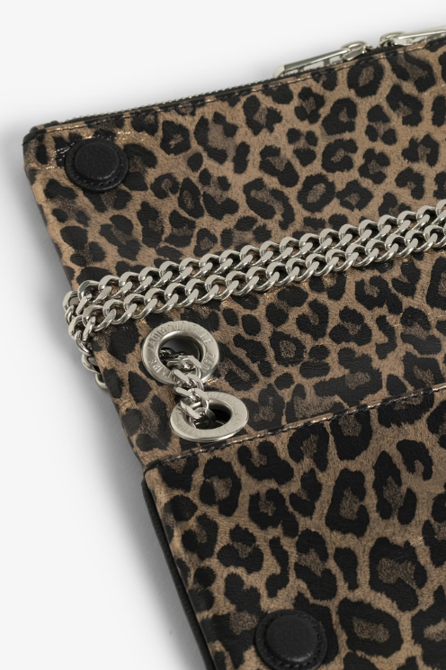 Rock II Metal Leopard Clutch