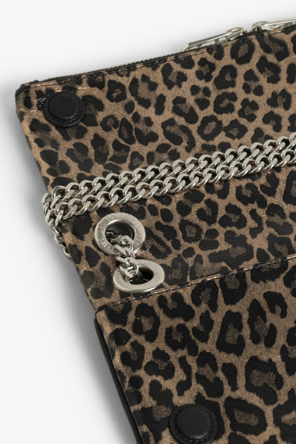 Rock II Metal Leopard Clutch