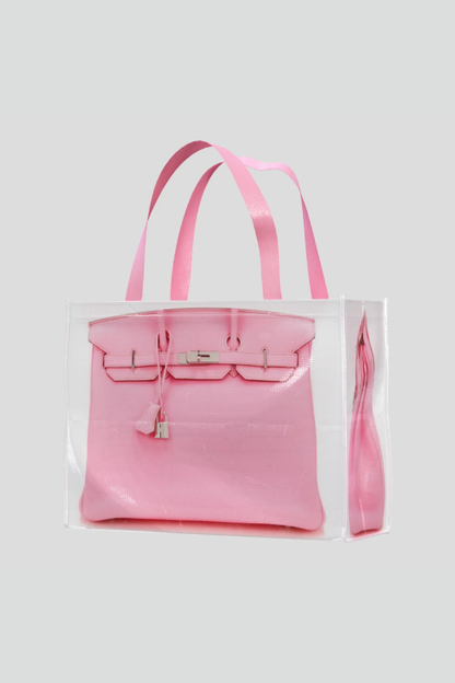Designer Grocery Tote Pink
