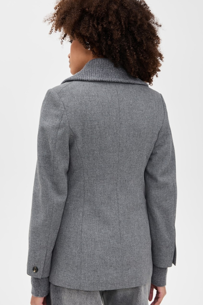 Frank Mixed-Media Blazer