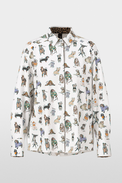 Dodgy Dog Print Blouse
