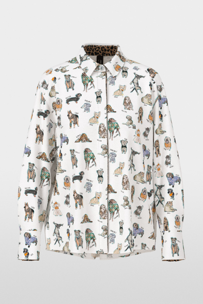 Dodgy Dog Print Blouse