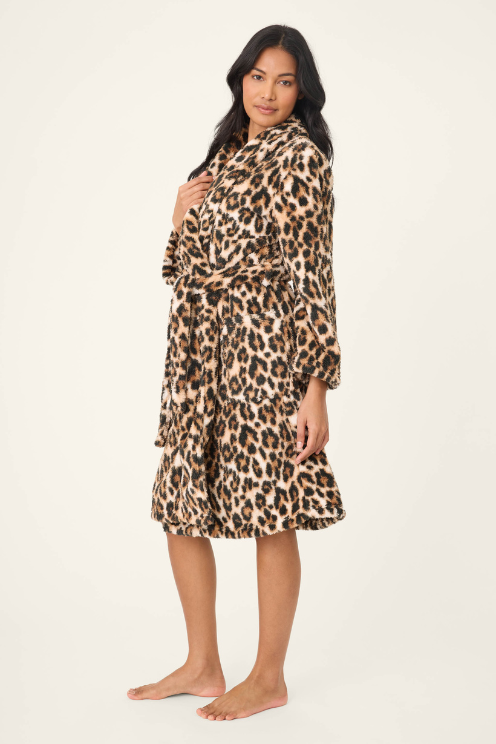 Holiday Dreams Leopard Print Robe