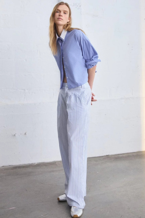 Chappell Striped Poplin Pants