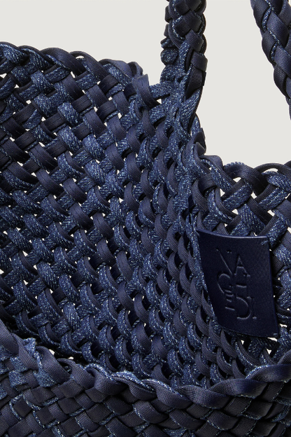 St. Barths Medium Tote Double Weave Denim