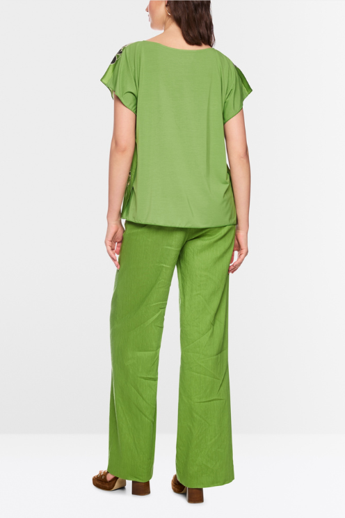 Hibiscus Print Blouse