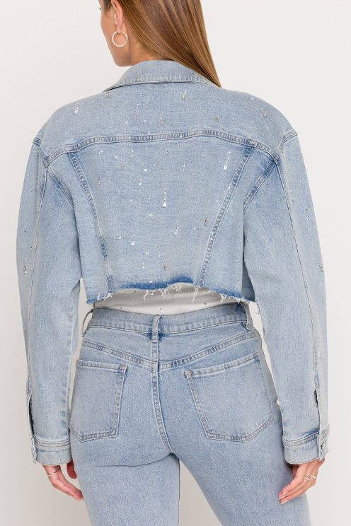 Delan Embellished Denim Jacket