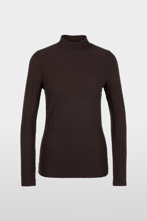 Textured Fitted Knit Long Sleeve