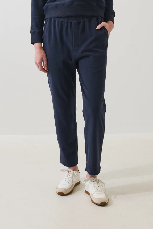 Brushed Pima Cotton Tapered Pant