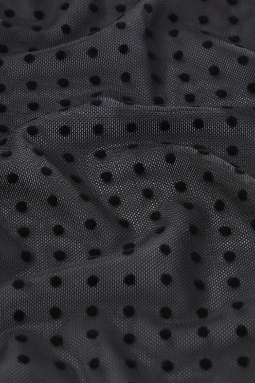 The Mesh Polka Dot Top