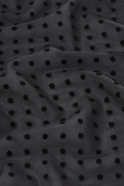 The Mesh Polka Dot Top