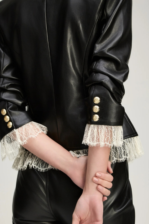 Vegan Leather Le Petit Roxie Blazer
