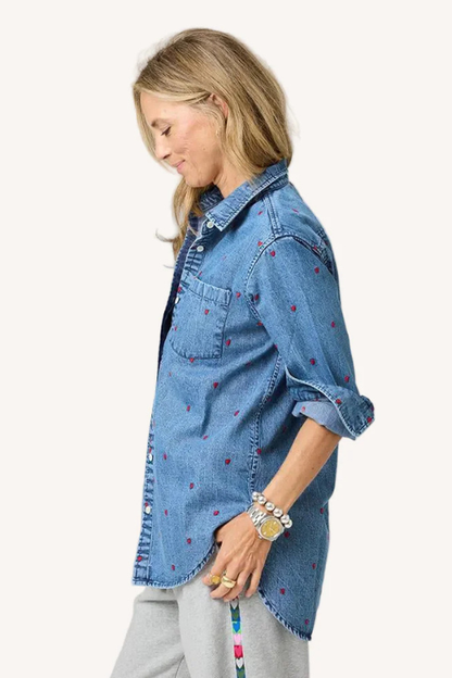 Mia Tiny Hearts Denim Shirt