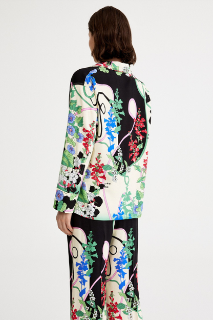 Printed 'Pajama' Blouse