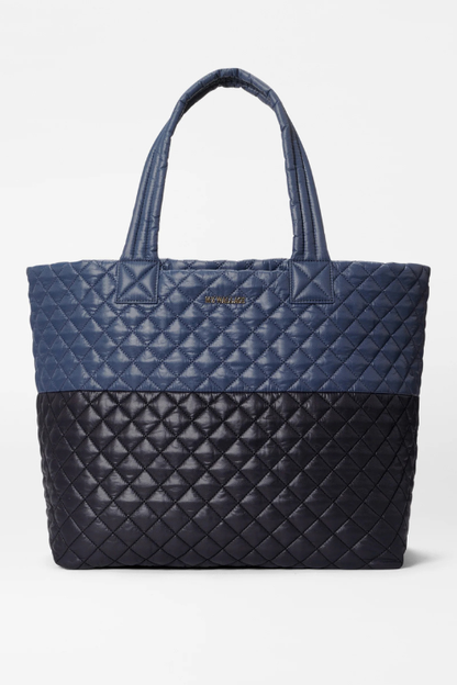 Large Metro Tote Deluxe in Black/Navy