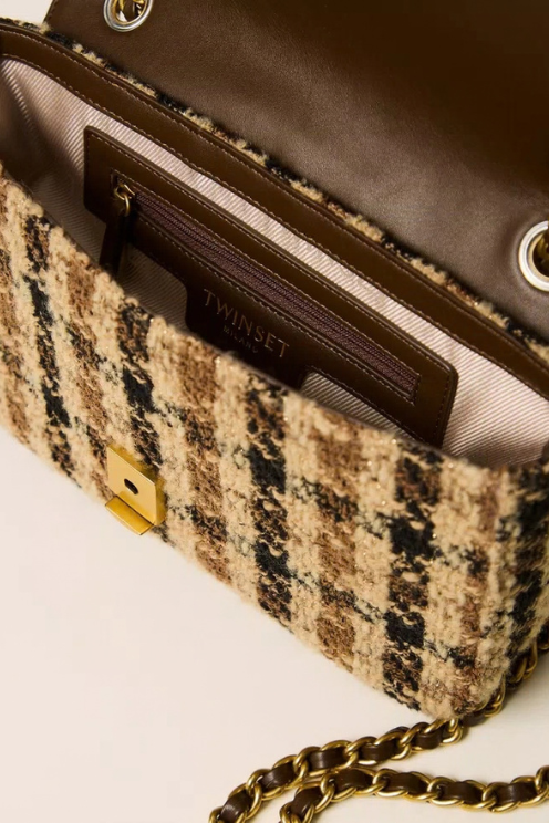 Check Jacquard Shoulder Bag