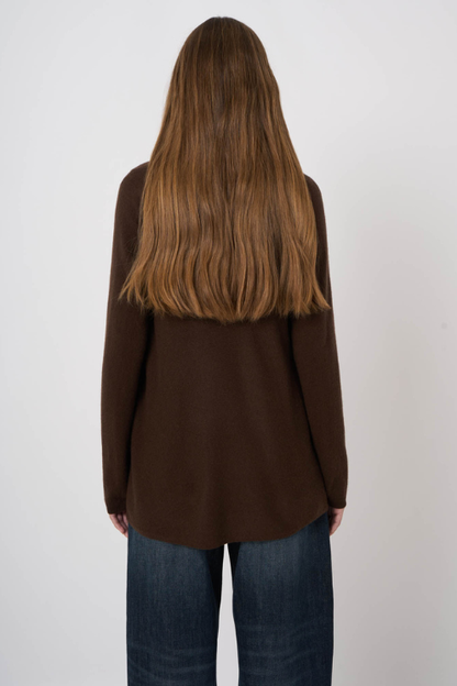 Organic Cashmere Shawl-Collar Cardigan