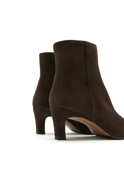 Bev Suede Heeled Bootie