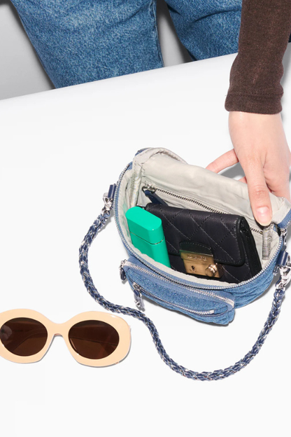 True Blue Denim Micro Crosby Sling