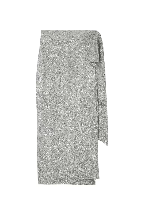 Never Fully Dressed Sequin Maxi Wrap Jaspre Skirt