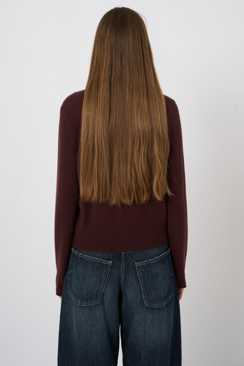 Cropped Cashmere Cardigan with Fringes