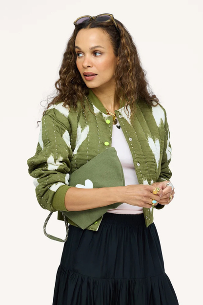 Ikat Heart Bomber