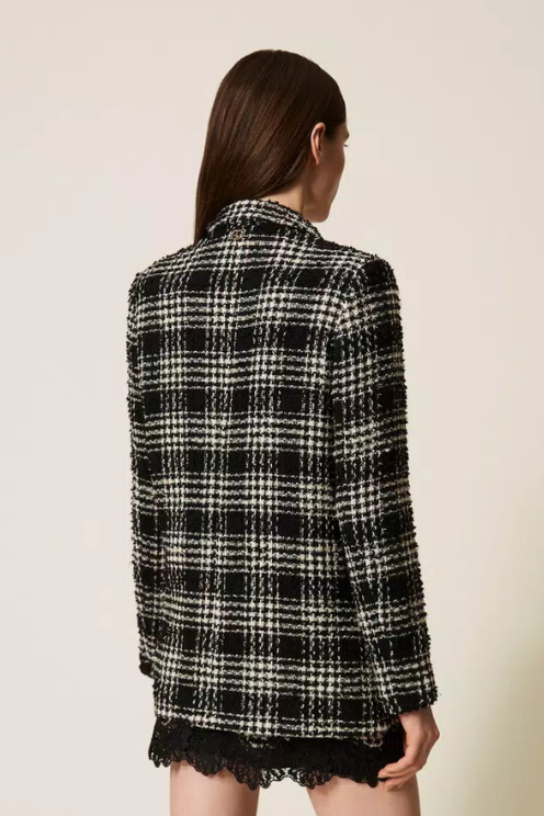 Bouclé Check Blazer