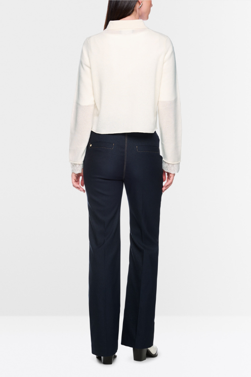 Rolled Edge Cashmere Cardigan