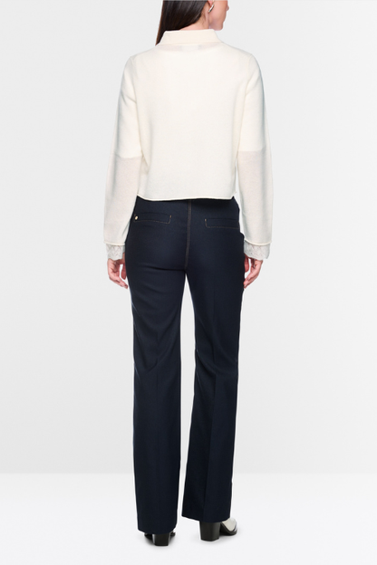 Rolled Edge Cashmere Cardigan