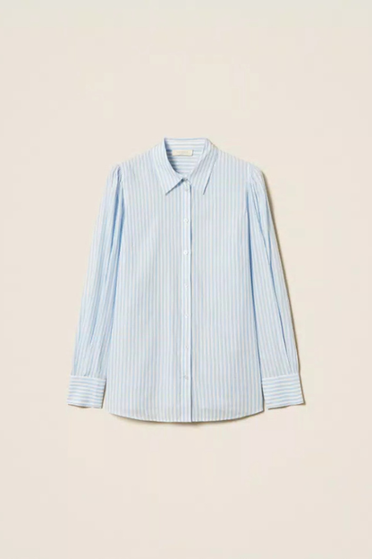 Striped Poplin Shirt