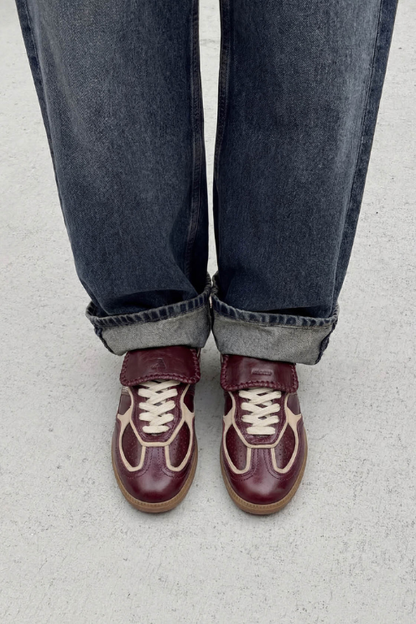 Club Patent Deep Burgundy Leather Sneakers