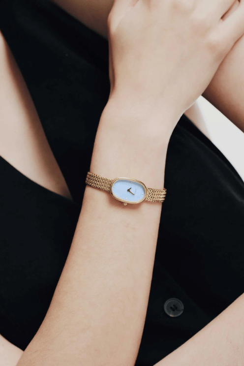 Jane Tethered Watch - Small 18mm - Gold/Sky