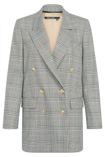 Blazer with Checked Pattern