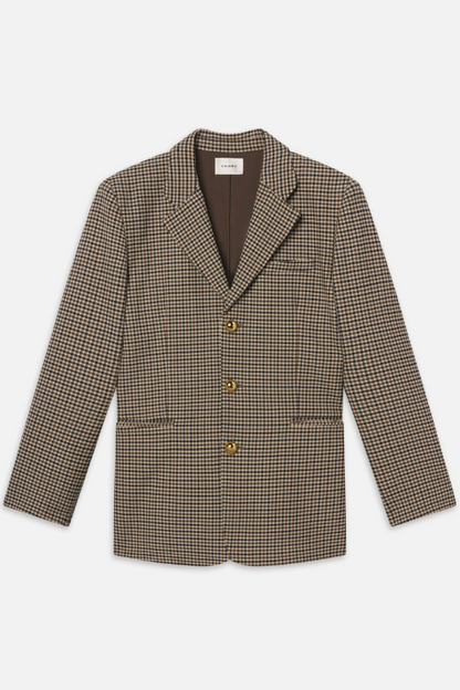 The Houndstooth Blazer in Navy Multi
