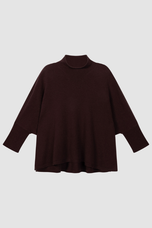 Relaxed Fit Poncho-style Sweater