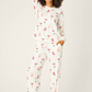 Let's Get Toasty Holiday Wine Print Pants Set