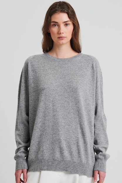 Nano Cashmere Oversized Crew