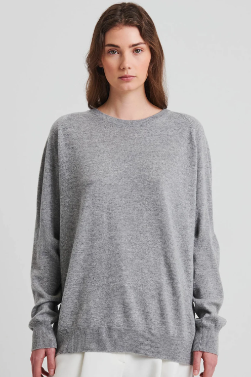 Nano Cashmere Oversized Crew