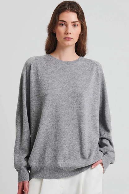 Nano Cashmere Oversized Crew