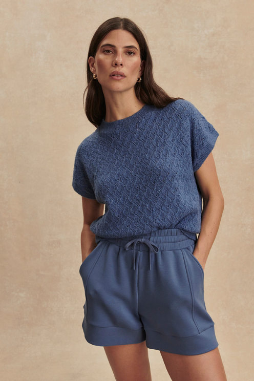 Manae Pointelle Knit Top