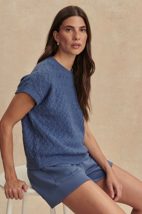 Manae Pointelle Knit Top