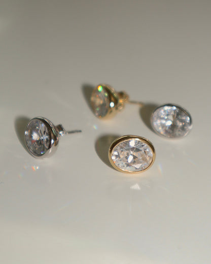 Bourbon Oval Studs