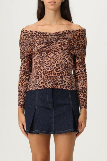 Off the Shoulder Leopard Top