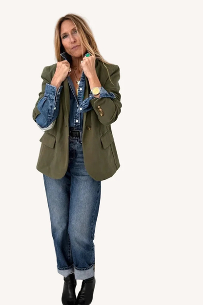Workday Love Blazer - Army Green