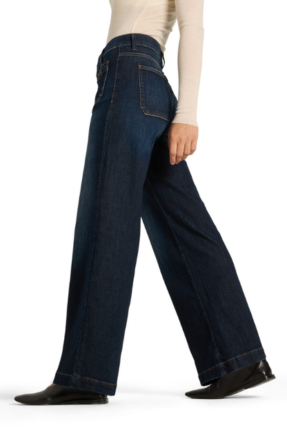 Ada Patched Pocket A-line Jean