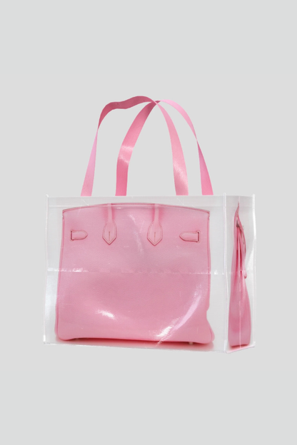 Designer Grocery Tote Pink