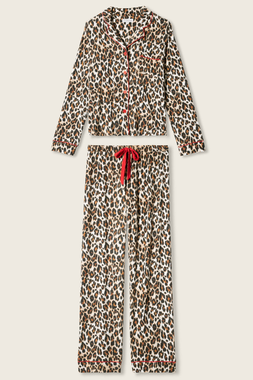 Holiday Dreams Leopard Print Pants Set
